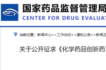 CDE再发创新药相关药学共性问题及技术要求（征）