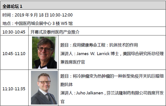 2019第四届抗体药物创新及产业化国际论坛